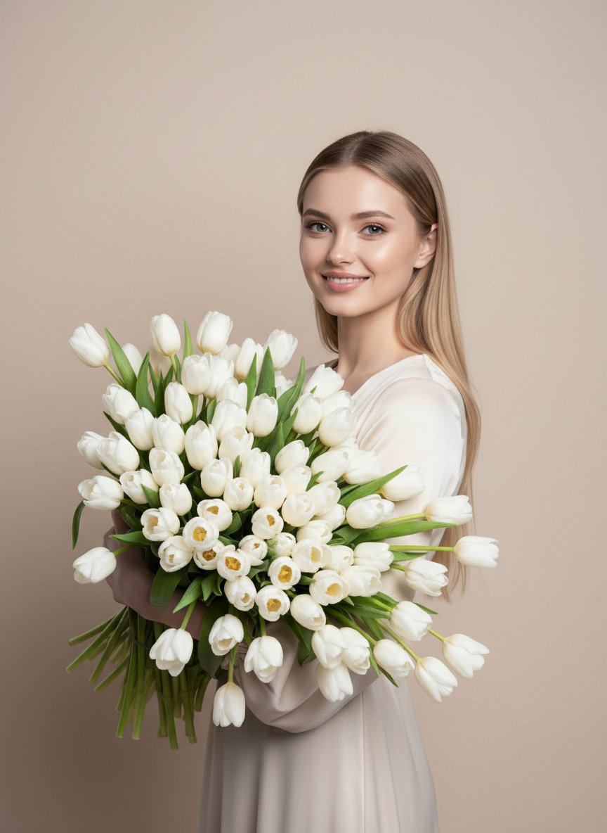Весна и тюльпаны