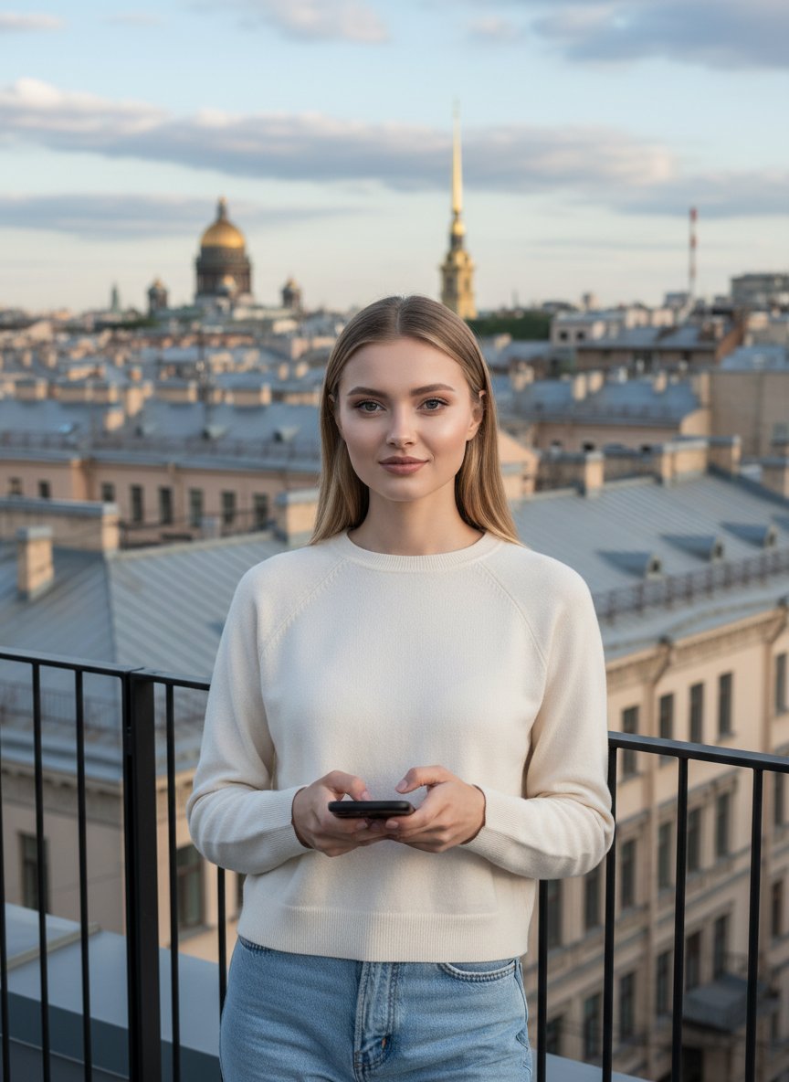 На крыше
