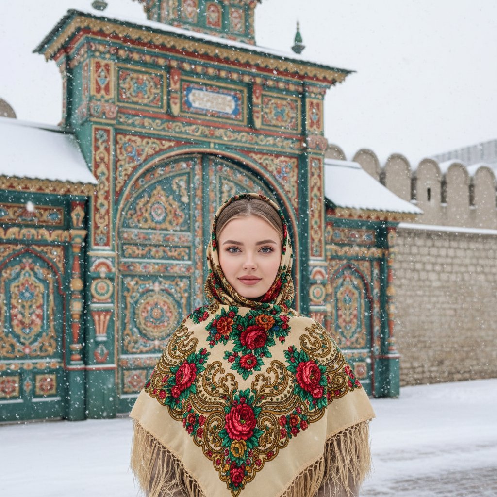 Зимний образ у Кремля