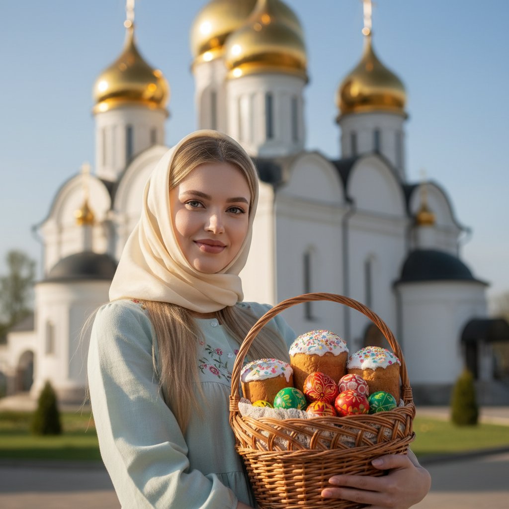 Пасхальная радость у храма