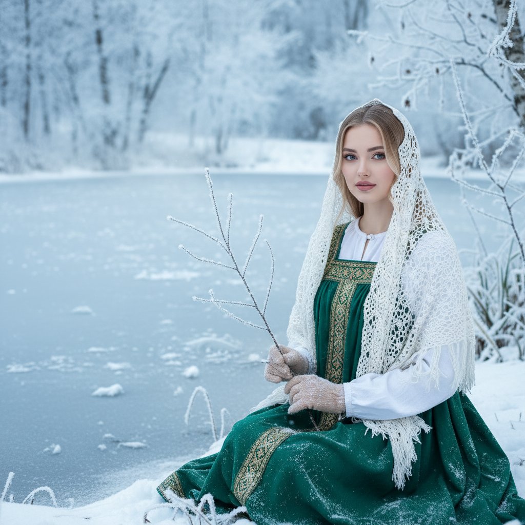 Зимняя сказка у озера
