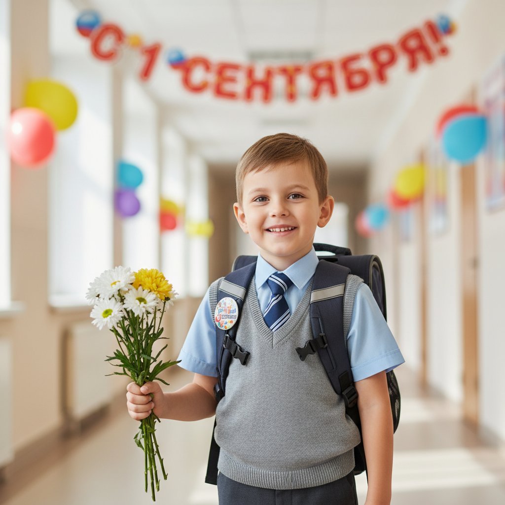 Первоклассник в День знаний