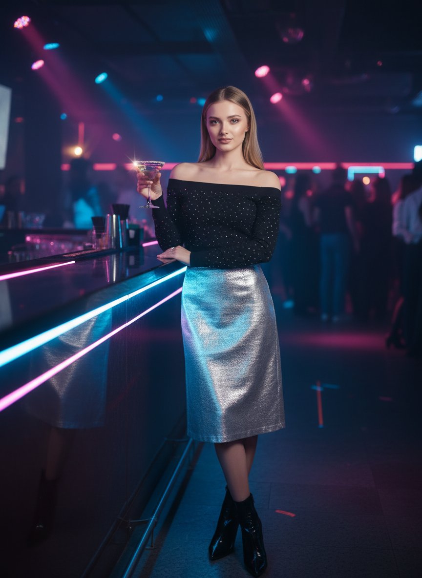 В клубе (девушка)