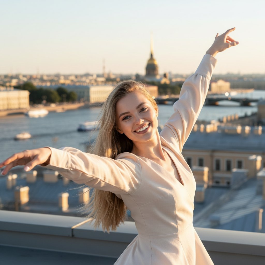 Танец на крыше Петербурга