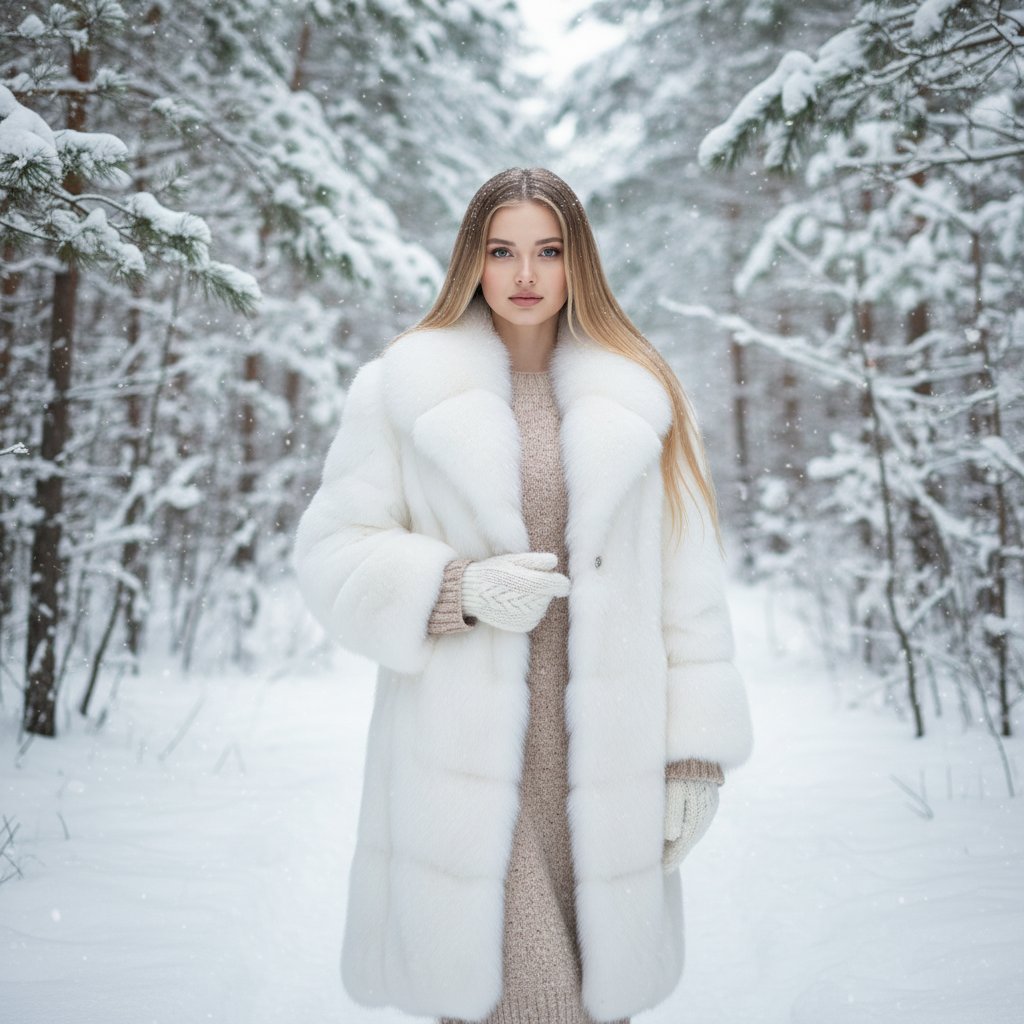 Зимняя элегантность в лесу