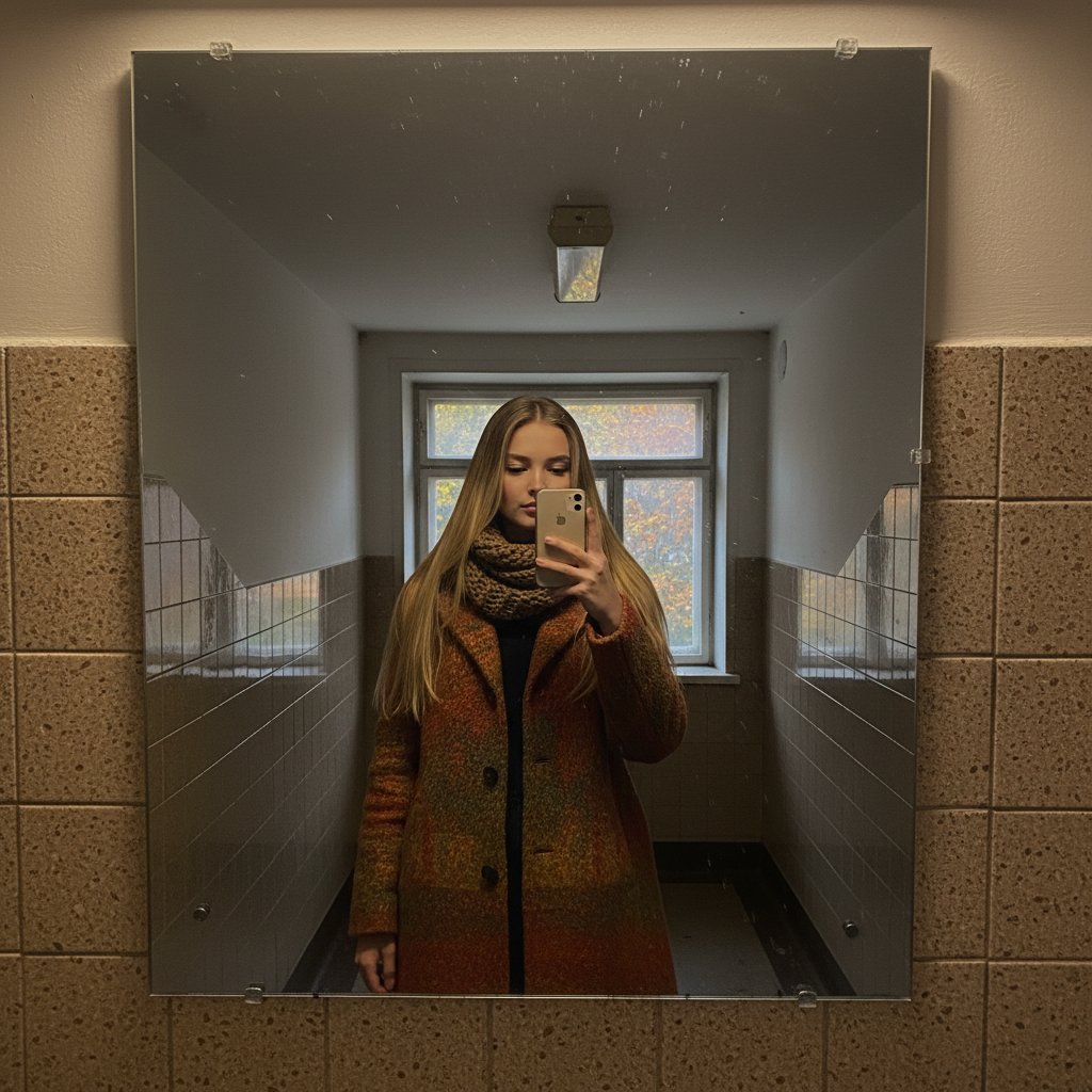 Осеннее селфи в подъезде
