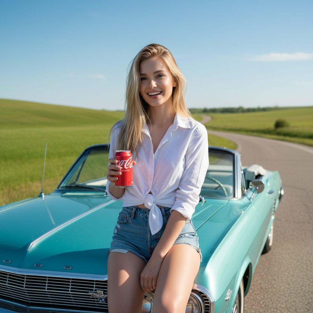 Летний вайб: девушка у авто