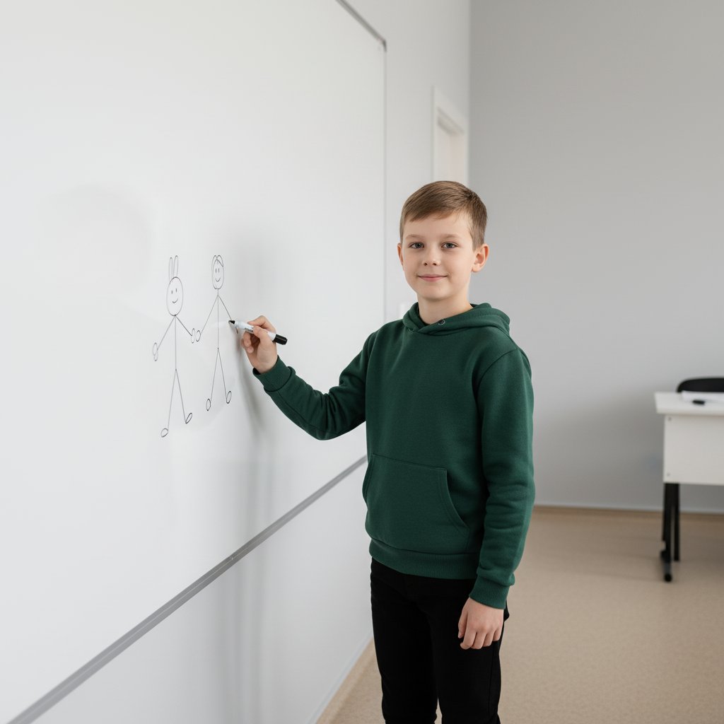 Школьник у доски