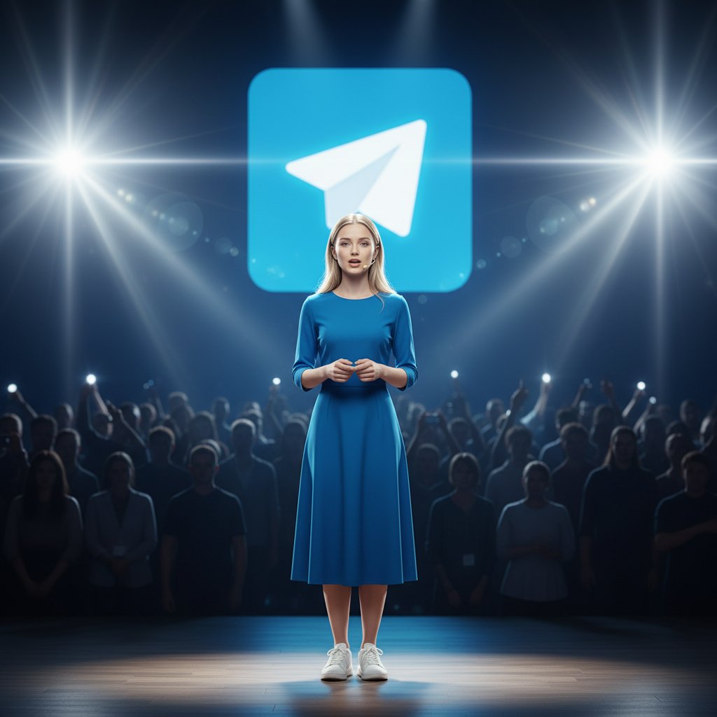 Спикер с логотипом Telegram
