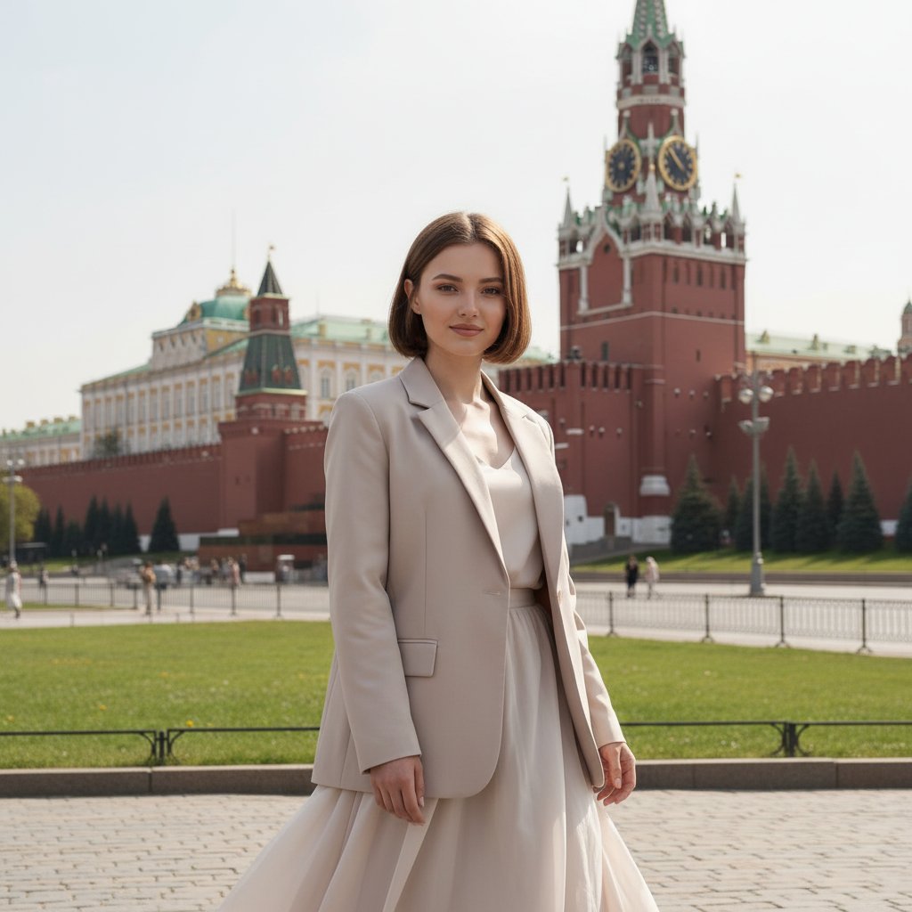 Весенний образ на Красной площади