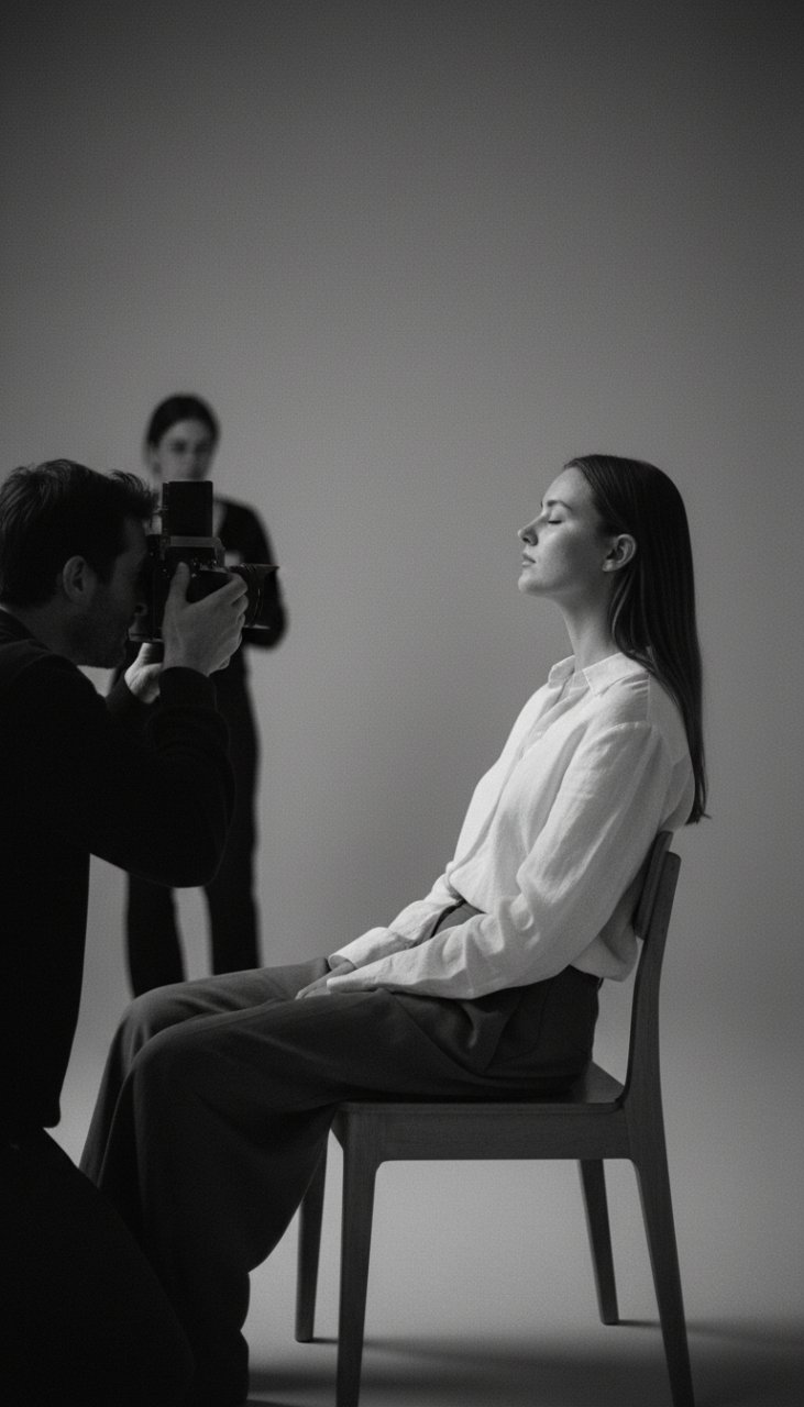 Чёрно-белая художественная фотография