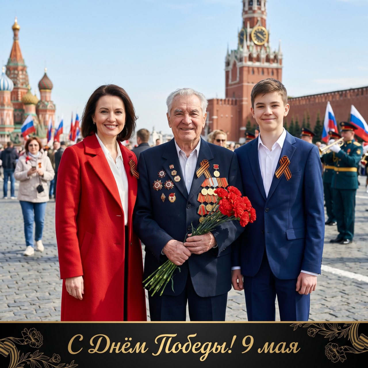Фото на 9 мая с ИИ нейросетью