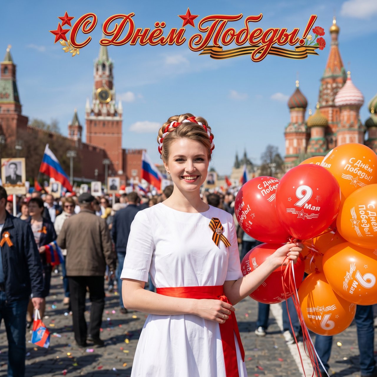 День Победы фото с ИИ на 9 мая