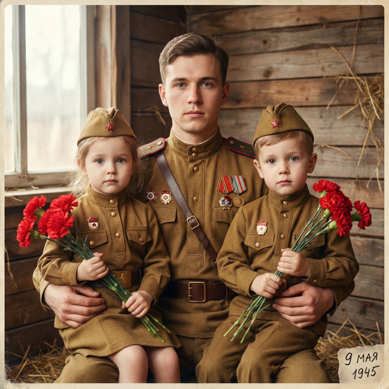 Семейная фотосессия к. 9 мая с ИИ