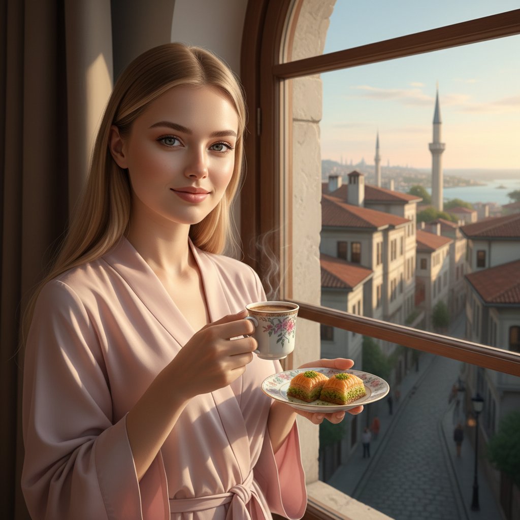 Утренний кофе в Стамбуле