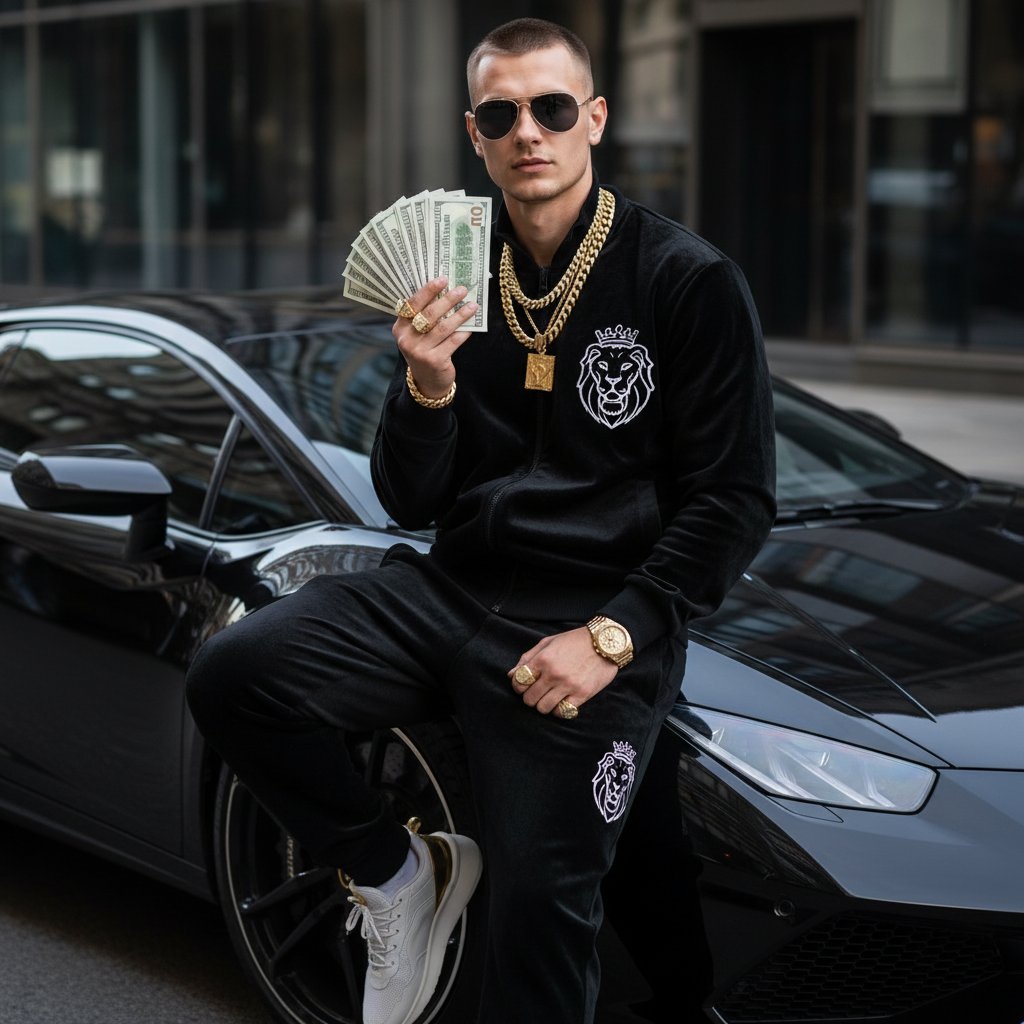 Дерзкий парень у люксового авто