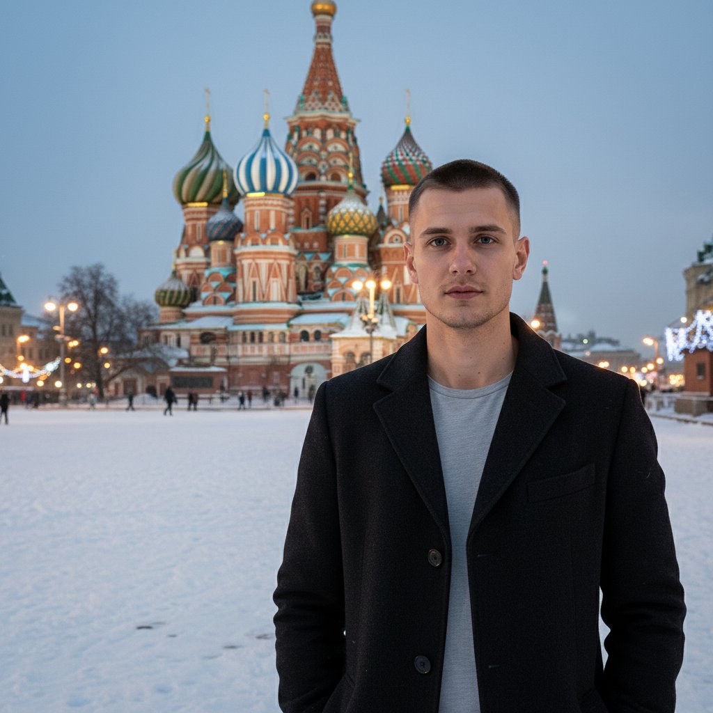 Зимний портрет на Красной площади
