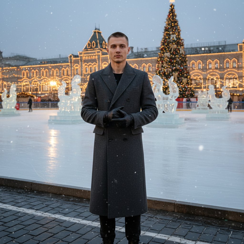 Зимний вечер на Красной площади