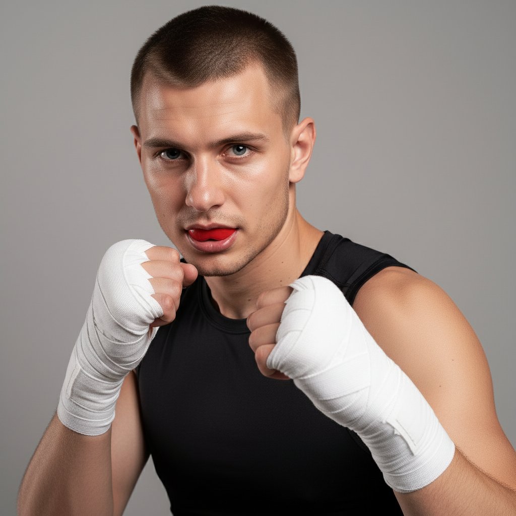 Боксер в стойке