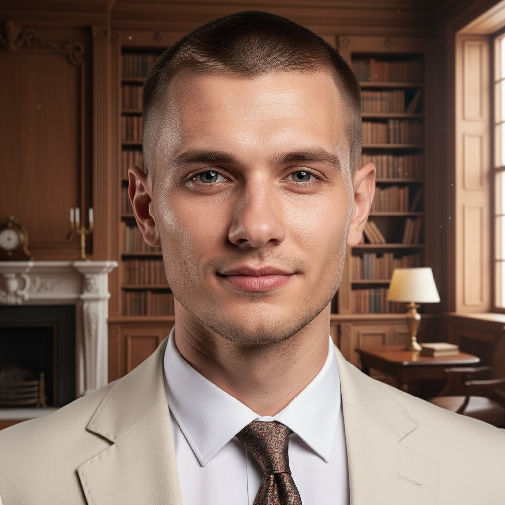 Джентльмен в библиотеке