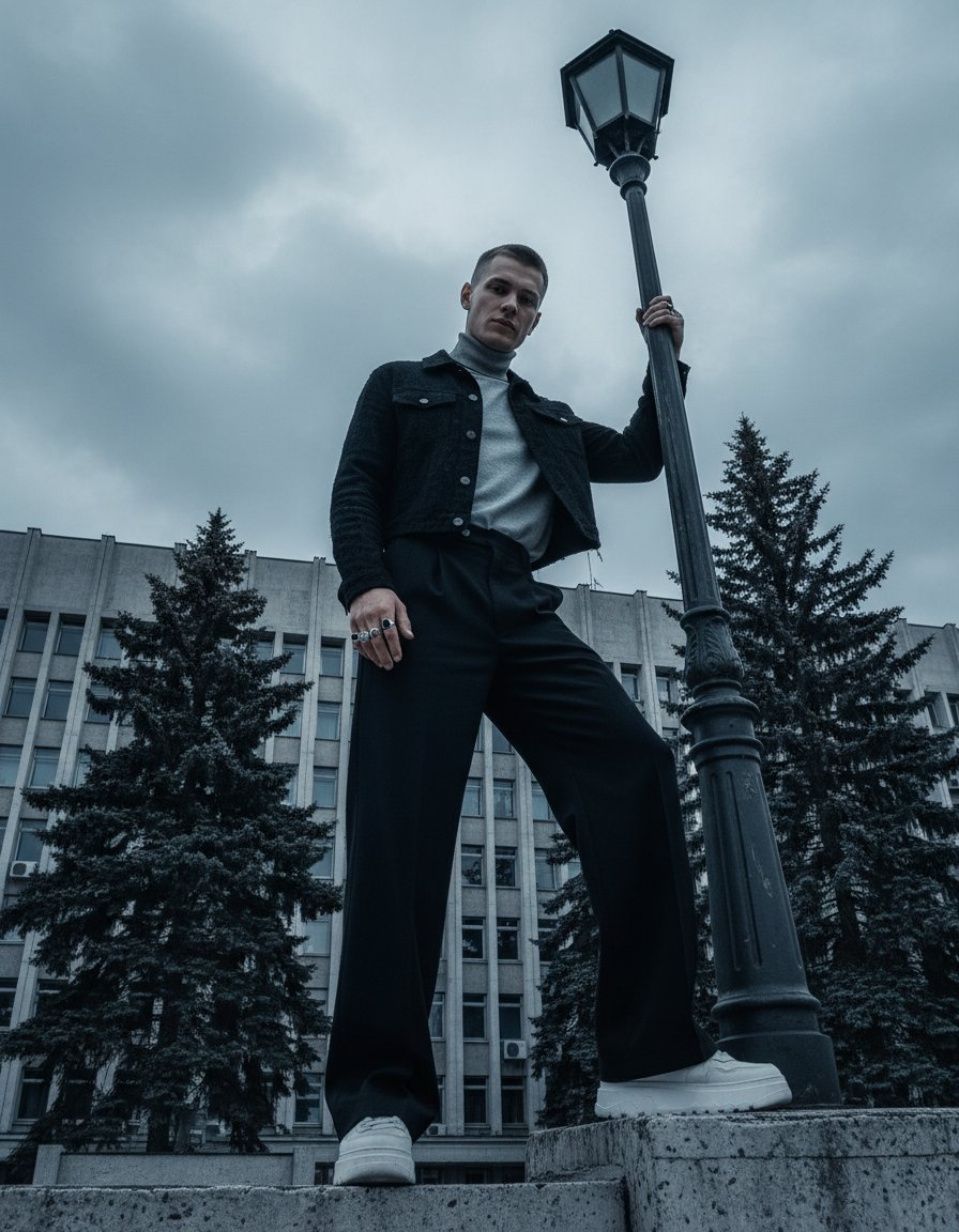 Модный уличный портрет