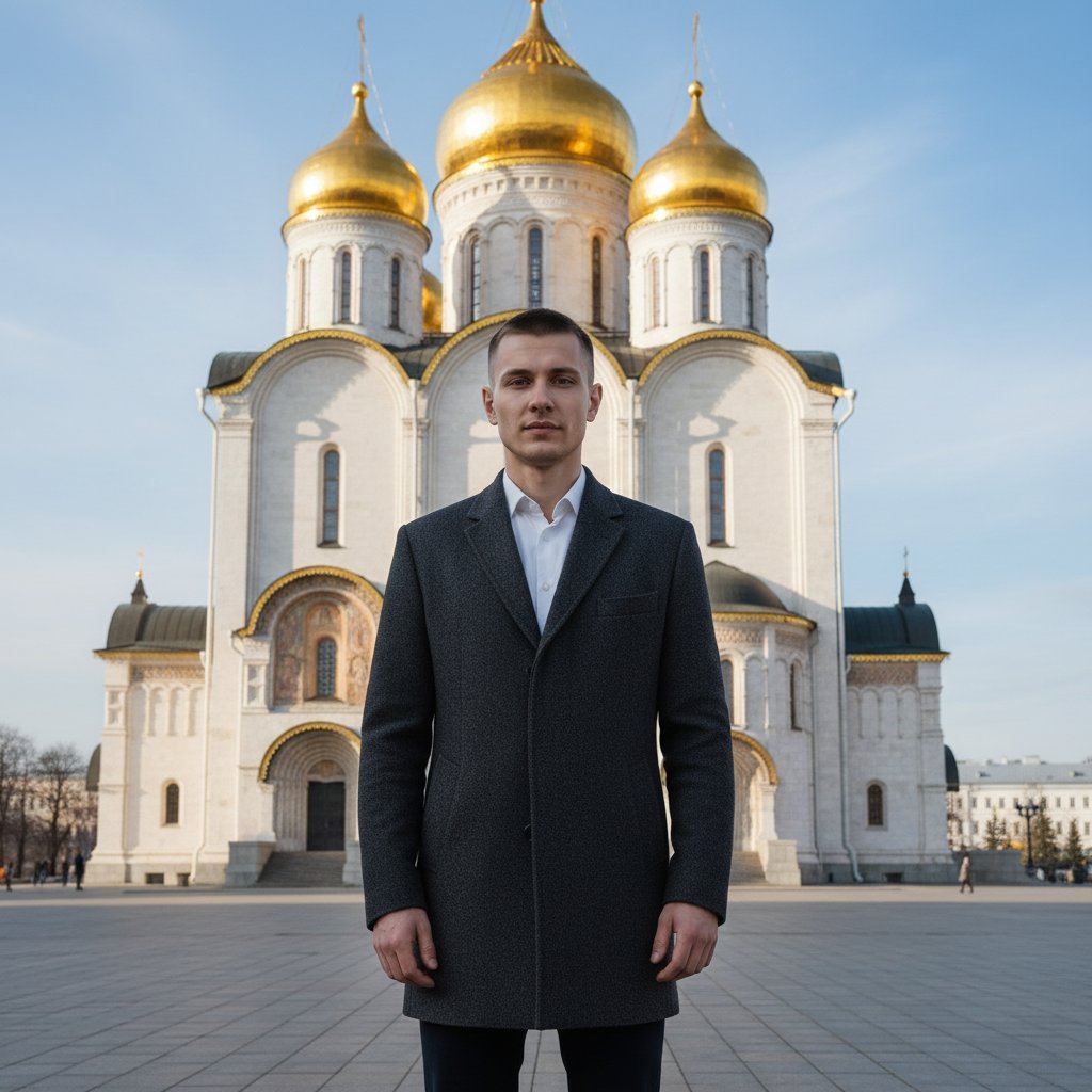 Мужчина у собора