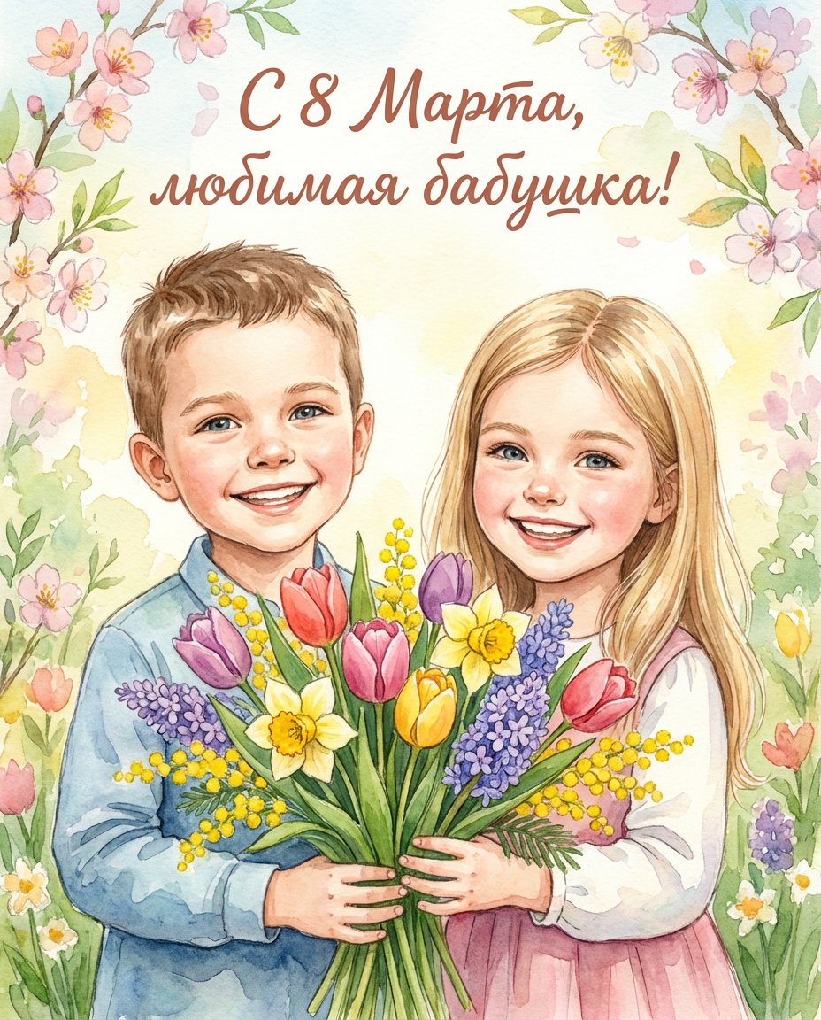 Цветущее счастье для бабушки