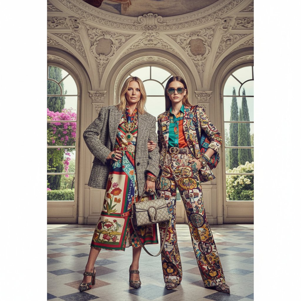 Мама и дочь в стиле Gucci