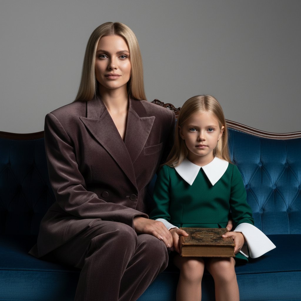 Мама и дочь в стиле Prada