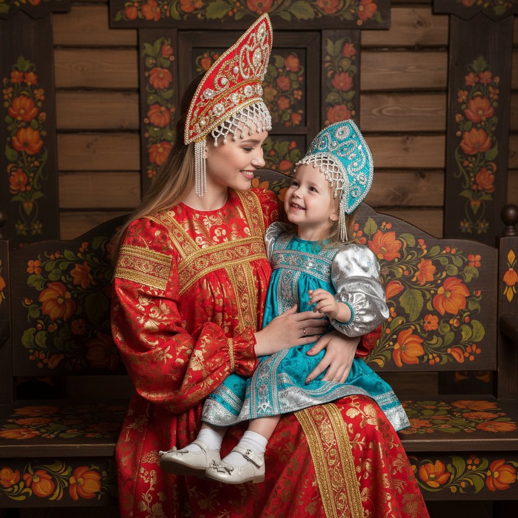 Русская краса в студии