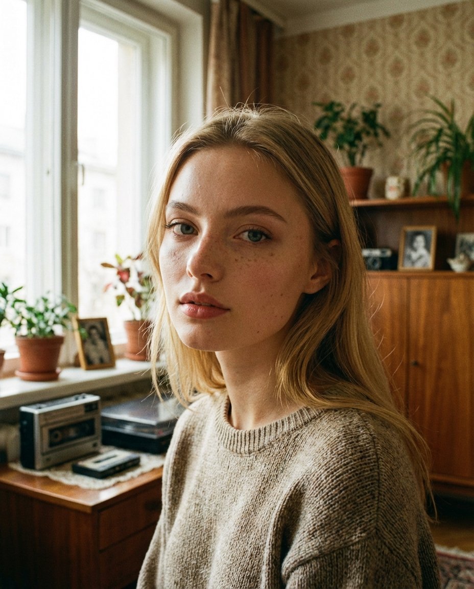 Девушка в стиле 90-х
